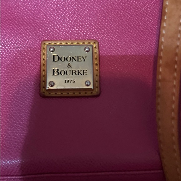 Dooney & Bourke Pink Janine Leather Top Handle and Crossbody Strap Purse - Picture 7 of 13